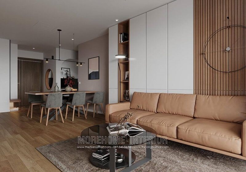 Mẫu bàn trà cao cấp với kiểu dáng hiện đại, nhỏ gọn phù hợp với các căn hộ chung cư diện tích vừa và nhỏ