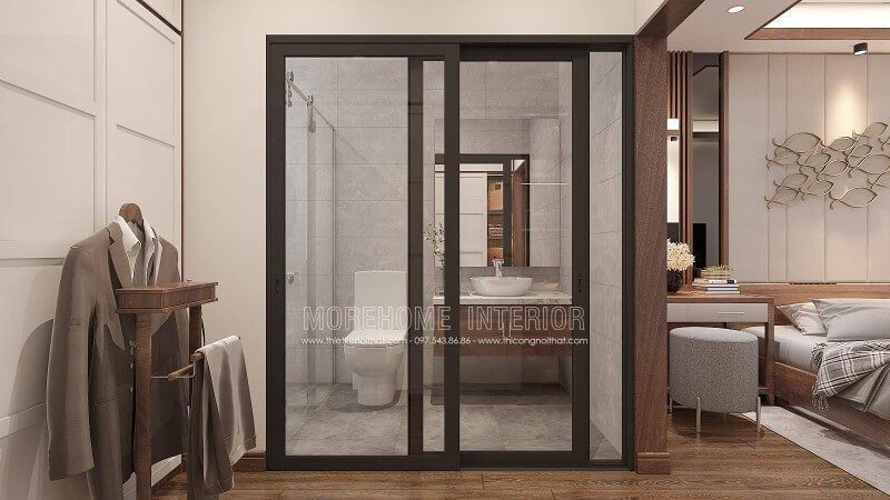Kệ quần áo trên có thể gây bất tiện khi cần lấy quần áo trong tủ ra nhưng nó lại hợp lý khi chỉ cần lấy ra đôi ba lần. Trang trí tủ quần áo ở phía đối diện cửa trượt giúp bạn tìm quần áo dễ dàng hơn.